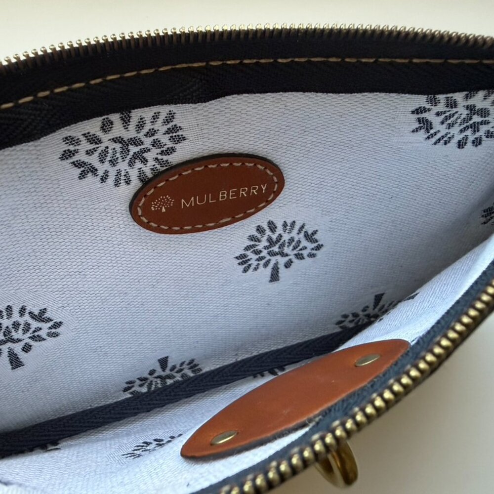 Mulberry Tamara Mini Messenger Bag with White Tree Canvas & Patent Brown Leather - Picture 7 of 7